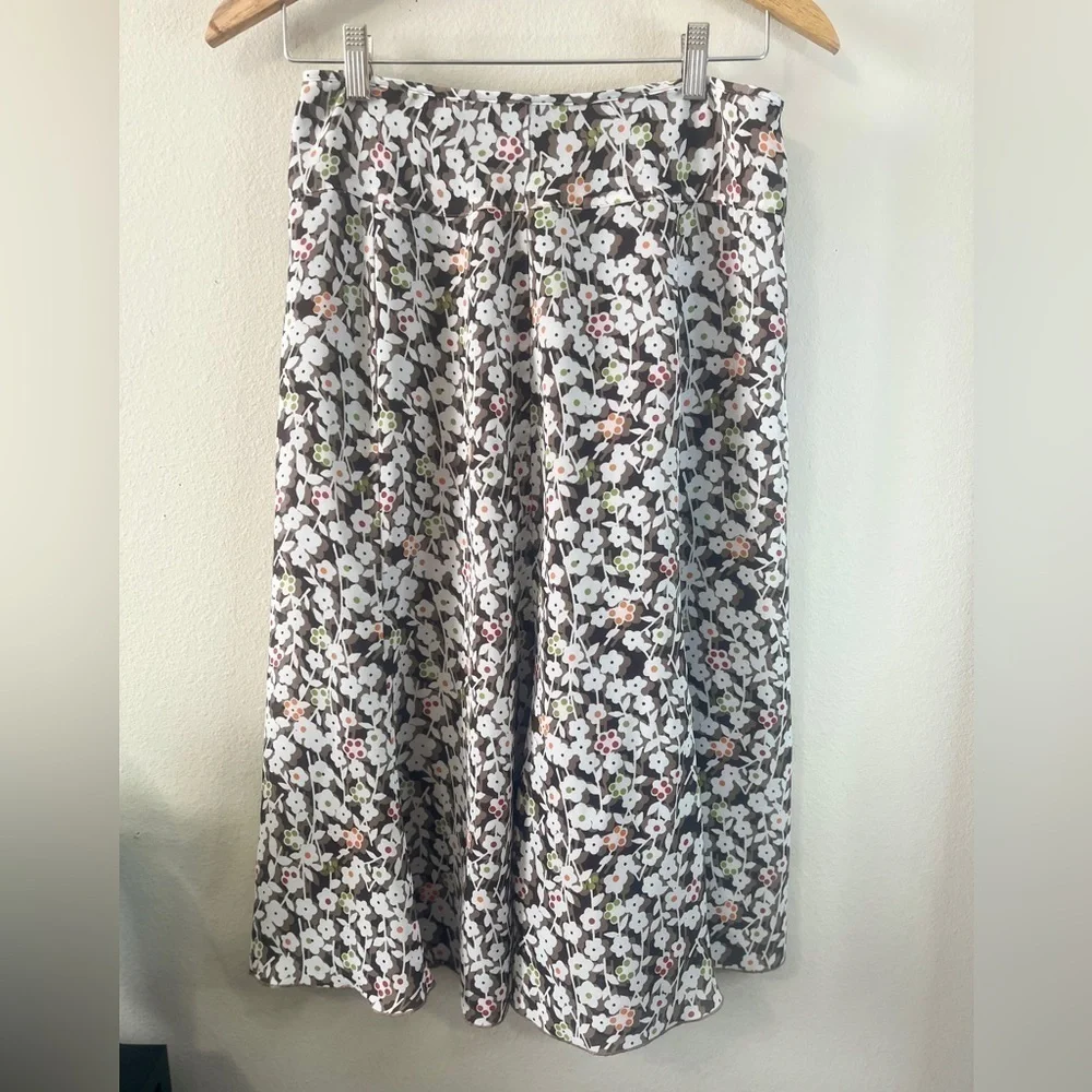 CHRISTOPHER & BANKS FLORAL SKIRT Size 4